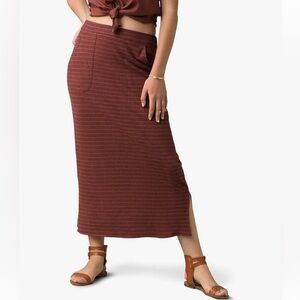 prAna Womens Tulum Skirt, Vino - Size M-L